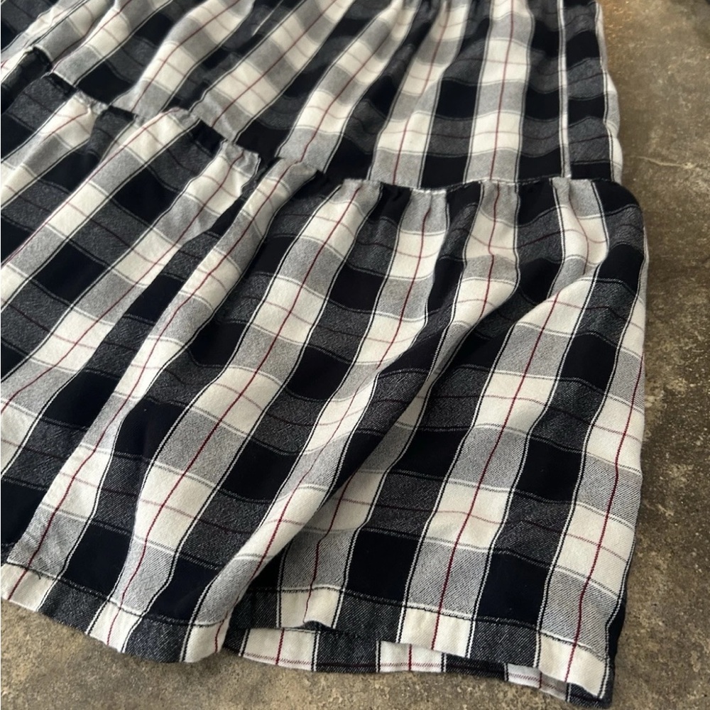 Maeve Black and White Plaid Midi Dress - Picture 13 of 14
